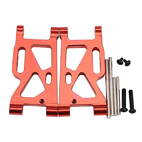 Aliaga 2PCS Vorderer Unterer Querlenker für 144001 Rc Hobby Modellauto 1/14 Lc Racing Full Series Aufrechtes Set A-Arm Aluminium, Rot von Aliaga