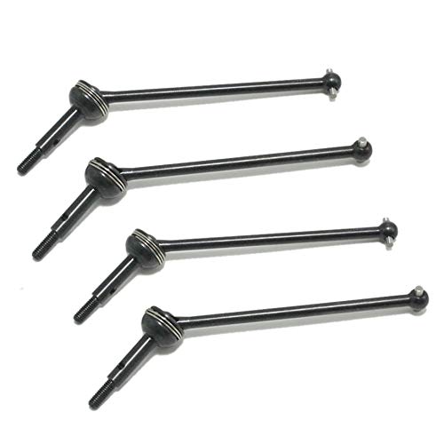 Aliaga 4Pcs Stahl Vorne Hinten Universal CVD Antriebswelle für 144001 124018 124019 RC Car Upgrade Teile ZubehöR von Aliaga