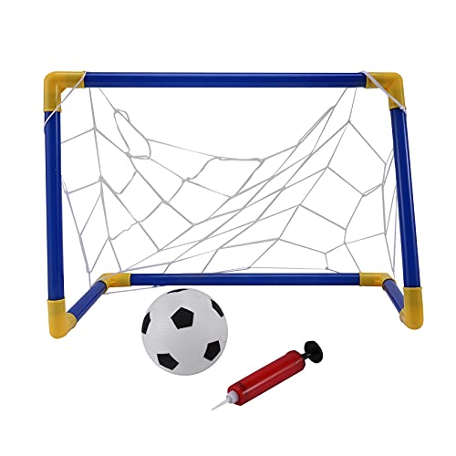 Aliaga Faltbares Mini-FußBall-FußBall-Torpfosten-Netz-Set mit Pump Kids Sport Indoor-Outdoor-Spiele Spielzeug Kindergeburtstagsgeschenk Plastik von Aliaga