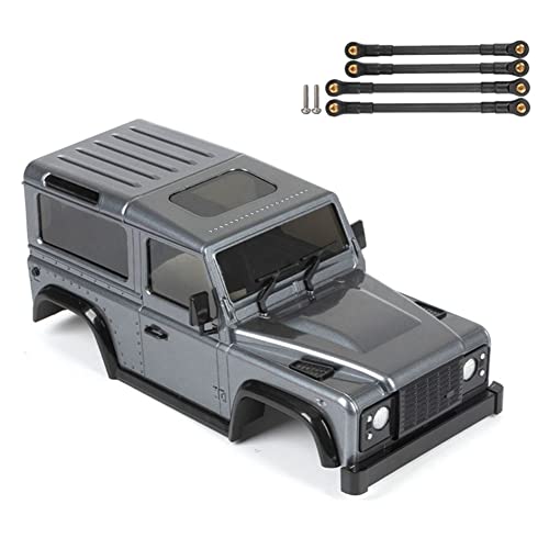 Aliaga Gehäuse aus Hartplastik D90 für 1/24 Axial SCX24 JLU 1/16 Jimny RC Crawler Car DIY Verbesserungsteile, Grau von Aliaga