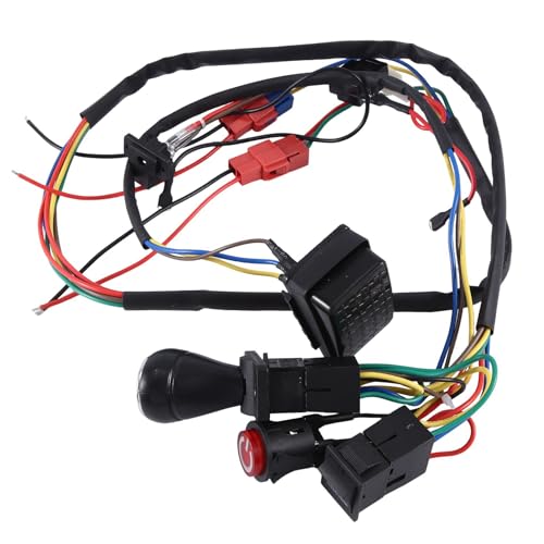 Aliaga Kinder-Elektroauto DIY Modifizierte Kabel und Schalter-Kit, Kinder-Elektroauto 4WD Ride-On-Spielzeug Single Line von Aliaga