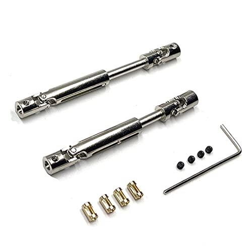 Aliaga MN78 CVD-Antriebswelle Aus Metall mit 3 Mm Bis 4 Mm WellenhüLse für MN78 MN-78 MN 78 1/12 RC Car Upgrade Parts von Aliaga