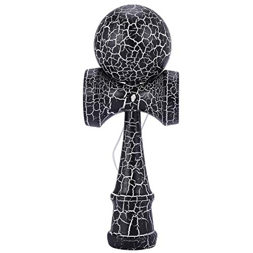 Aliaga Spielzeug Aussen Sports Kendama Spielzeug Ball Kinder und Erwachsene Aussen Ball Sportarten Riss Buchen Buntes Design Schwarz und Weiß von Aliaga