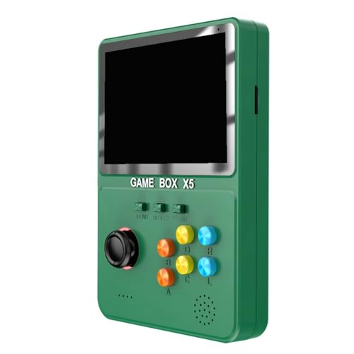 Aliaga Tragbarer X5 Handheld-Game-Player 4,0 640 X 480 PixelVideospielkonsole Geschenke für Kinder-GrüN von Aliaga