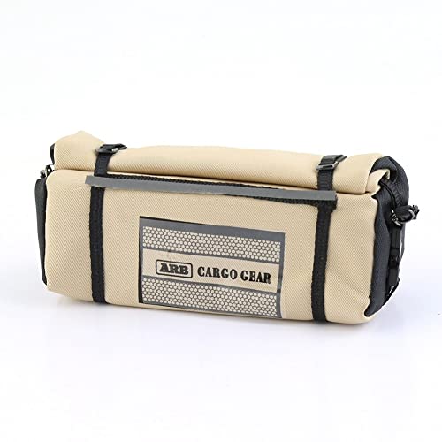 Aliaga wasserdichte Tasche Aufbewahrungstasche Dachtasche GepäCktasche LagerausrüStung für 1/10 RC Raupenauto AXIAL SCX10 TRX4, Khaki von Aliaga