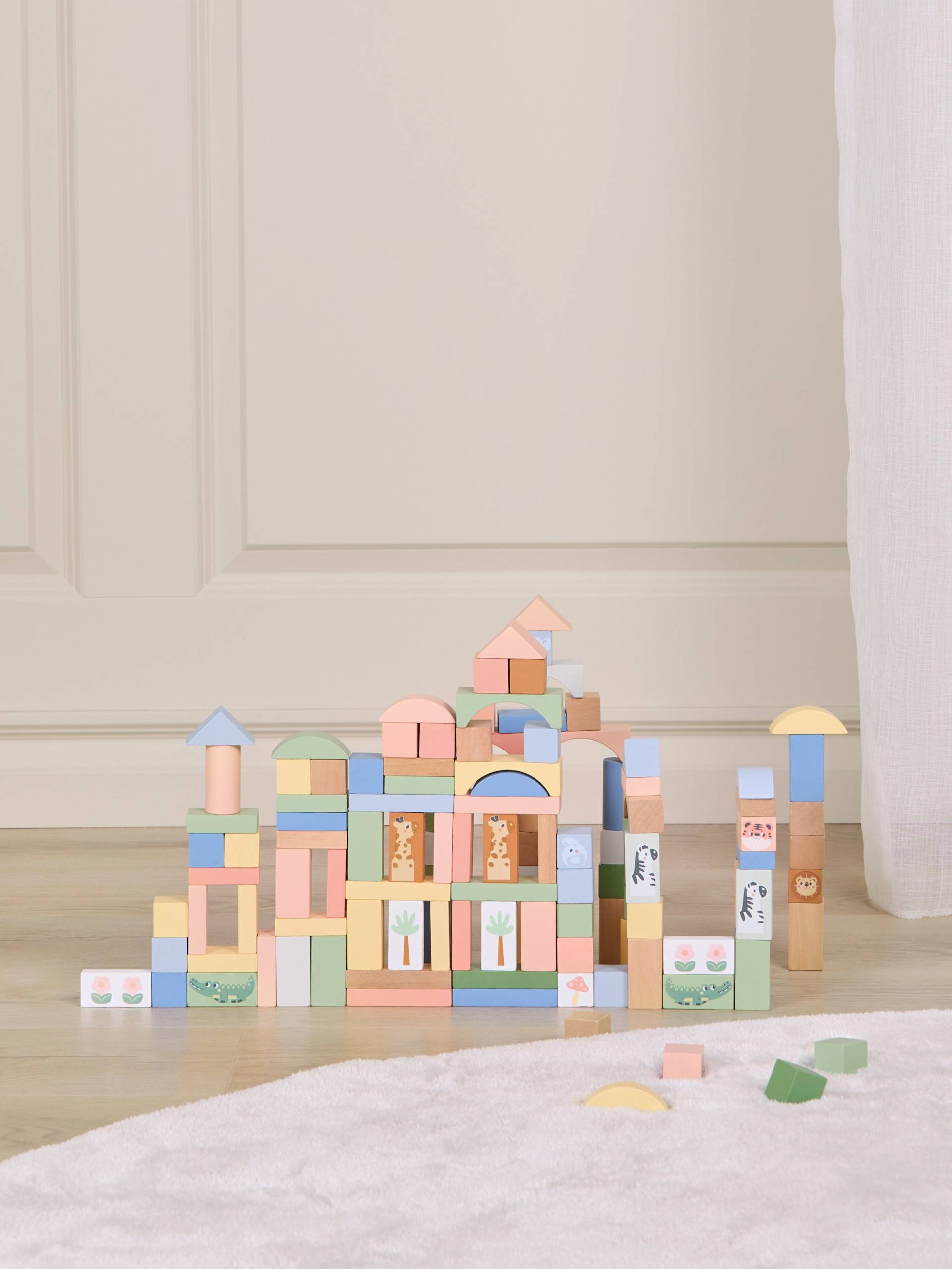 Alice & Fox Bauklötze Safari-Tiere 120 Teile, Babyspielzeug Alice & Fox Bauklötze Safari-Tiere 120 Teile, Babyspielzeug von Alice & Fox