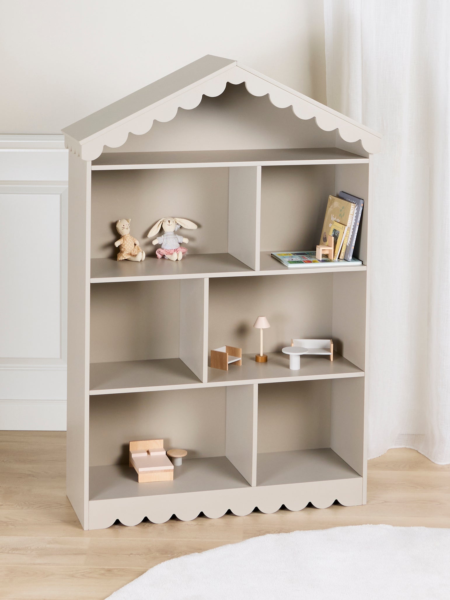 Alice & Fox Dune Bücherregal & Puppenhaus, Greige, Bücherregal kinderzimmer, Kinder, Kids Alice & Fox Dune Bücherregal & Puppenhaus, Greige, Bücherregal kinderzimmer, Kinder, Kids von Alice & Fox