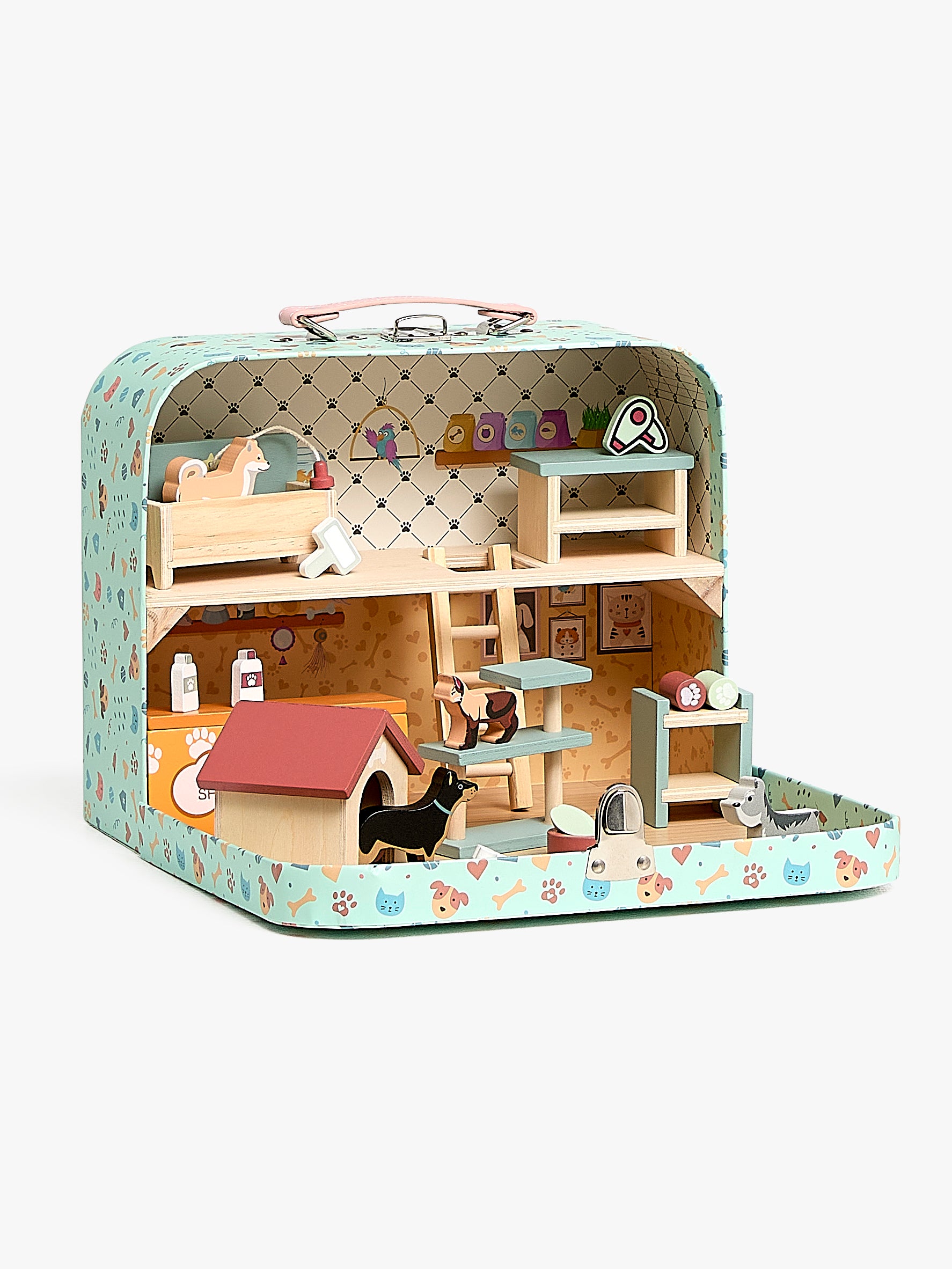 Alice & Fox Koffer Puppenhaus, Rosa, Holz Alice & Fox Koffer Puppenhaus, Rosa, Holz von Alice & Fox