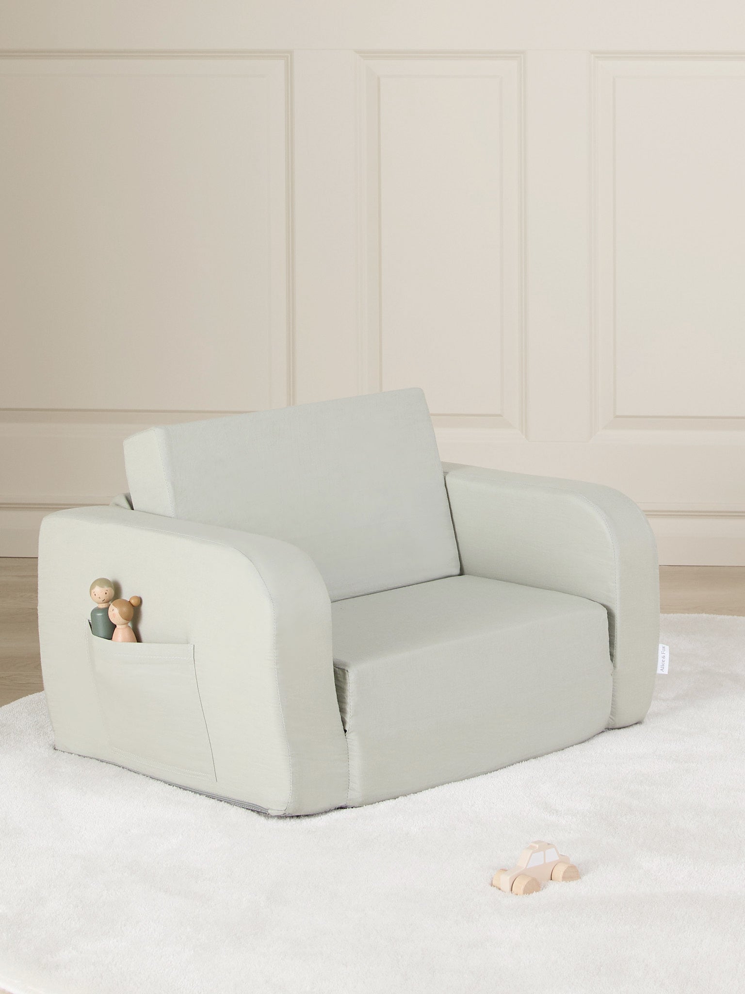 Alice & Fox MUSHY Klappsessel, Green Linen, Kindersessel Alice & Fox MUSHY Klappsessel, Green Linen, Kindersessel von Alice & Fox