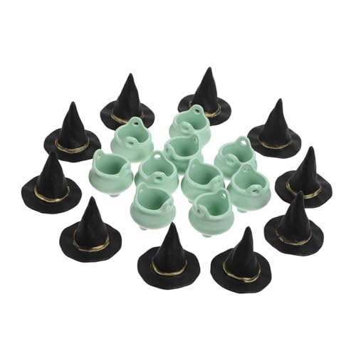 Alipis 1 Satz Halloween-hexenhut Kostüme Dekoration Miniatur Ornament Hexenhut Für Hexenkostüm Für Halloween- Halloween-schlauchboote Reize Plastik von Alipis