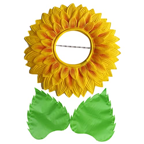 Alipis 1 Satz Kopfschmuck Aus Sonnenblumen Neuartige Kopfhaube Sonnenblumenkostüm Für Erwachsene Outfits Lustiges Sonnenblumenkostüm Halloween-Hut Sonnenblumenkrone Stirnband Seidentuch von Alipis