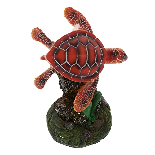 Alipis 1 Stück Schildkröten Ornament Schildkröten Tank Statue Zubehör Glühbirne Schildkröte Gecko Fischfigur Terrarium Hängende Schildkrötenrampe Für Schildkröten Perlen von Alipis