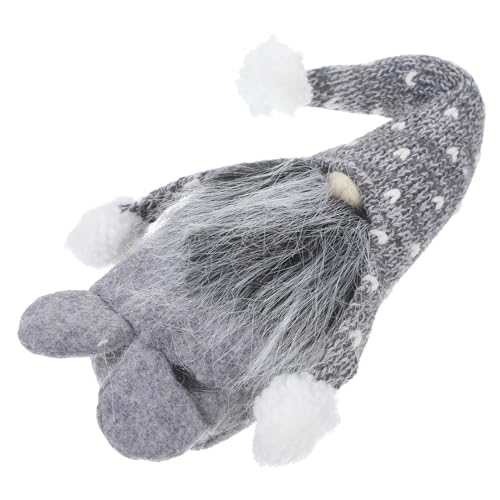 Alipis 1 Stück Weihnachtszwerge Puppen kinderpuppe Baumwollpuppe Toys for Gnom-Puppe Weihnachtszwergpuppe gesichtslose Puppe Puppenschmuck Gestrick Grey von Alipis