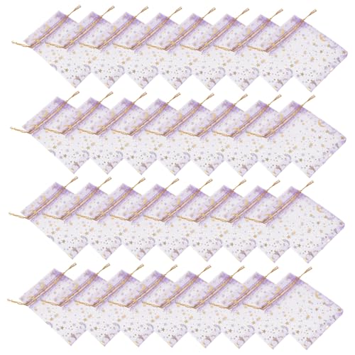Alipis 100 Stück Organza Geschenkbeutel mit Zugband Transparente Kleine Säckchen für Hochzeit Party Geburtstag Vielseitige Süßigkeiten Schmuckverpackung Stern-mond Muster Alipis 100 Stück Organza Geschenkbeutel mit Zugband Transparente Kleine Säckchen für Hochzeit Party Geburtstag Vielseitige Süßigkeiten Schmuckverpackung Stern-mond Muster von Alipis