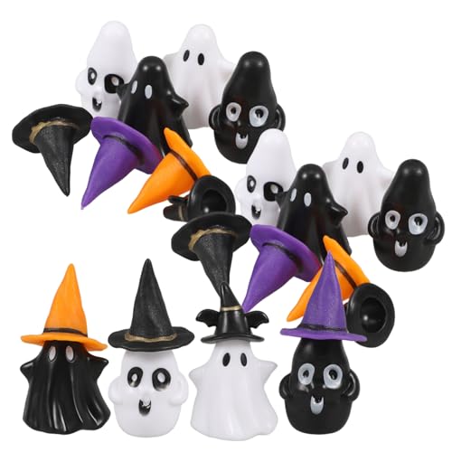 Alipis 12 Sätze Mini-Geister-hexenhut DIY Schaumstoff-vogelmodell Puppenhauszubehör Mädchendekoration Mini-Modell -Dekoration Kleiner Zierkaninchen Halloween-Accessoires Plastik von Alipis