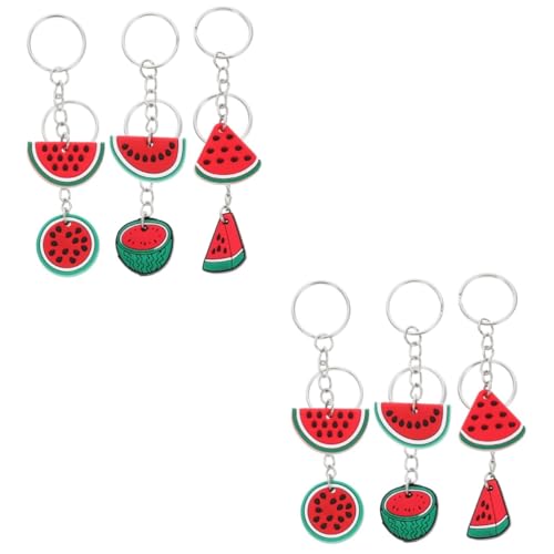 Alipis 12 Stk Schlüsselanhänger hochzeit dekoration schlüsselanhanger Autoschlüssel Anhänger Cartoon-Charm-Anhänger Wassermelonen-Anhänger Anhänger zum Aufhängen von Früchten PVC rot von Alipis