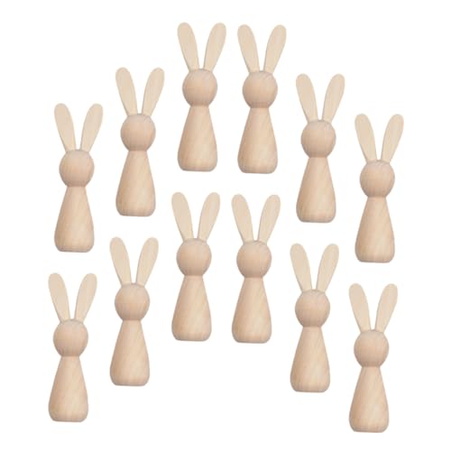 Alipis Spielzeug Aus Holz Hase Figur Ostern Kreative Dekorationen von Alipis