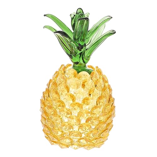 Alipis 1pc Kristall Ananas Ornament Home Office Tabletop Dekoration Foto Requisite von Alipis