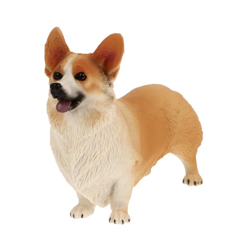 Alipis 1stk Corgi-Modell Kinderspielzeug Haustier-welpenfigur Corgi-hundefigur- Tiere Mini-Corgi-hundemodell Modell Einer Welpenfigur Lernspielzeug Für Welch-Corgi-Figur von Alipis