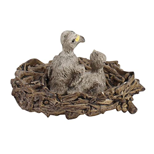 Alipis 1stk Junge Adlerfiguren Vogelfigur Modell Pädagogische Tierfigur Nest Adler Figur Mini-tierfiguren Tierschmuck Statische Tierstatue PVC von Alipis