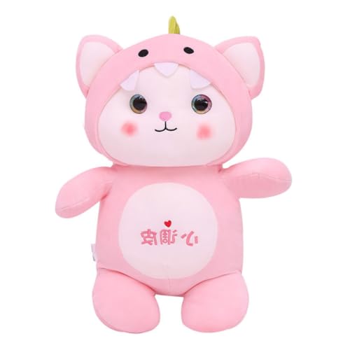 Alipis 1stk Süße Katzenpuppe Puppenspielzeug Puppe Begleiten Gefüllte Puppe Stofftier Kissen Puppe Puppenornament Kätzchen Puppe Plüschpuppe Pp Baumwolle Rosa von Alipis