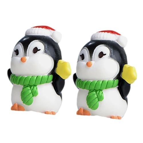 Alipis 2 Stück Mini Pinguin Figuren Niedliche Pinguin Statuen Für Puppenhaus Und Miniatur Landschaftsdekoration Ideales Zubehör Für Kreative Wohnräume Und Spielwelten von Alipis