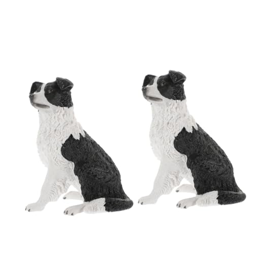 Alipis 2 Stück Simulation Haustier Hund Kinderspielzeug Mini Spielzeug Ballonhund Welpenspielzeug Hundeornamente Mini Hundefiguren Spielset Cocker Hund Statue Miniatur Hundefigur Cocker von Alipis