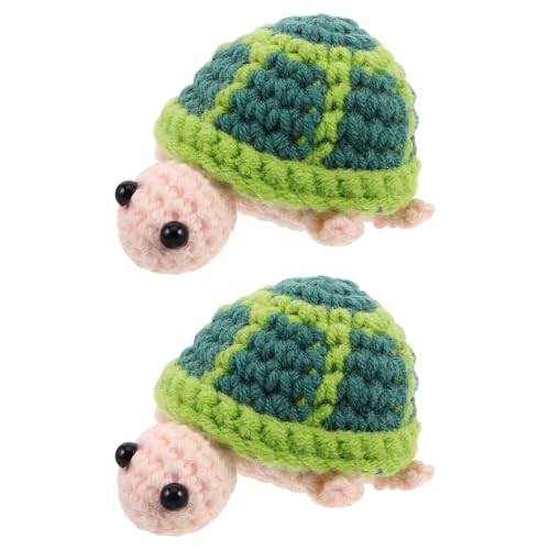 Alipis 2 Stück gehäkelte Positive Puppe: Handgefertigtes gestricktes Schildkröten-Tier-Unterstützungsspielzeug, süßes Armaturenbrett-Ornament, Mini-lustiges Schreibtisch-Dekor zur Ermutigung, Alipis 2 Stück gehäkelte Positive Puppe: Handgefertigtes gestricktes Schildkröten-Tier-Unterstützungsspielzeug, süßes Armaturenbrett-Ornament, Mini-lustiges Schreibtisch-Dekor zur Ermutigung, von Alipis