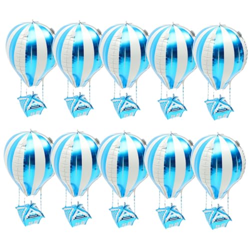 Alipis 20st Heißluftballon Ballonsäulenständer-kit Ballonständer Ballon Glänzen Geburtstagsballons Aus Folie Geburtstag Luftballons Ballonbogenstreifen Ballonbogenband Aluminiumfolie Blue von Alipis