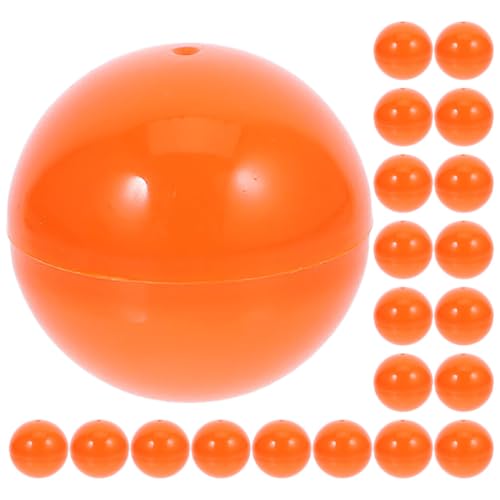 Alipis 25 Stück Bingo-Bälle Lotterie-Bälle Hohle Bingo-Bälle Farbige Tischtennis-Bälle 30 Mm Tischtennis-Bälle Bunte Kunststoff-Bälle Für Spiel Party DIY Kunst Haustier Spielzeug Orange von Alipis