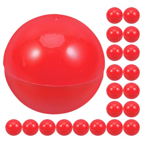 Alipis 25 Stück Bingo-Bälle Lotterie-Bälle Hohle Bingo-Bälle Farbige Tischtennis-Bälle 30 Mm Tischtennis-Bälle Bunte Kunststoff-Bälle Für Spielpartys DIY-Kunst Haustier-Spielzeug Rot von Alipis