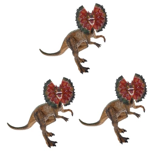 Alipis 3st Dinosaurier-Modell Simulations-Dinosaurier-spielset Dinosaurierspielzeug Für Kinder 5-7 Dekoratives Dinosaurierspielzeug Actionfiguren Für Jungen Dinosaurier-Figur PVC Brown von Alipis