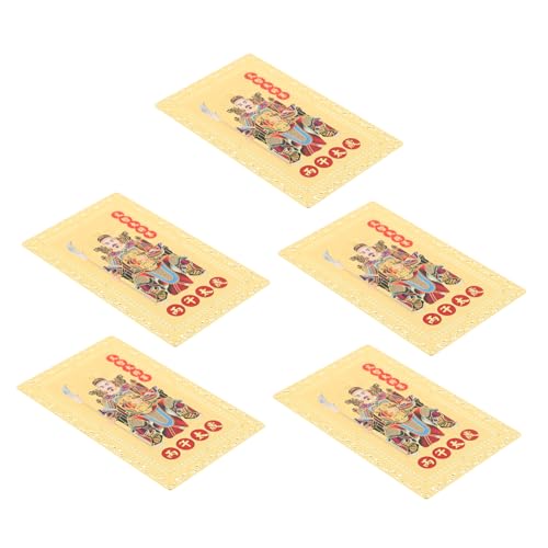 Alipis 5 Stück Teiliges Feng Shui Amulett Kupferkarten Jahr des Pferdes Taisui Schutz Traditionelle Chinesische Glücksbringer für Geldbörse Zuhause oder Anhänger Detaillierte Alipis 5 Stück Teiliges Feng Shui Amulett Kupferkarten Jahr des Pferdes Taisui Schutz Traditionelle Chinesische Glücksbringer für Geldbörse Zuhause oder Anhänger Detaillierte von Alipis