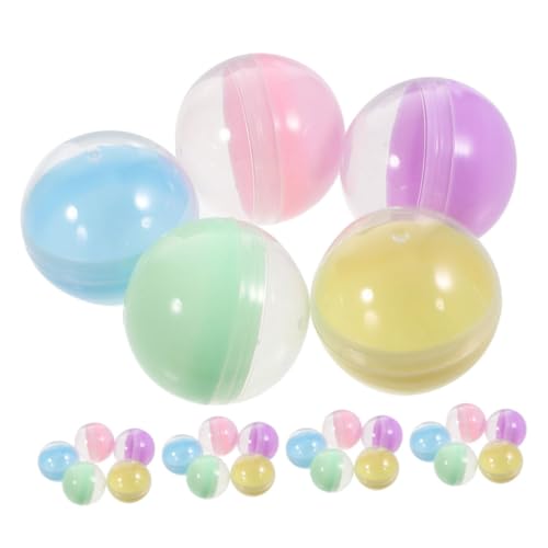 Alipis 50 Stück Halbtransparente Macaron-farbige Kunststoff-verdrehkapseln Für Automaten DIY Basteln Robuste Bälle Preisbehälter Spielzeugspaß Alipis 50 Stück Halbtransparente Macaron-farbige Kunststoff-verdrehkapseln Für Automaten DIY Basteln Robuste Bälle Preisbehälter Spielzeugspaß von Alipis