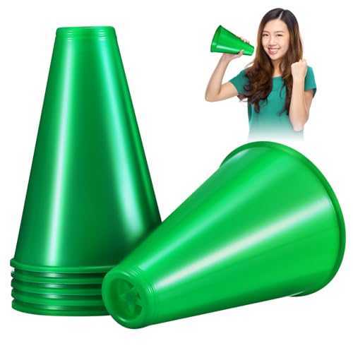 Alipis 6 STK Cheerleader-Megaphone Jubel-Megafon-Dekorationen Megaphon-Lautsprecher Megaphone jubeln Jubel-Megaphon groß Event triffier Fußball-Lärmmacher Jubel-Megaphone Plastik Green von Alipis