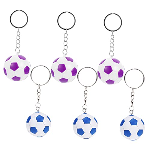 Alipis 6St Sport-Schlüsselanhänger chaps kinder genschenkideen keyring Fußballform verkleidung Sportdekor Sport Schlüsselhalter Charme-Schlüsselanhänger Schlüsselhalter für Fußball Metall von Alipis