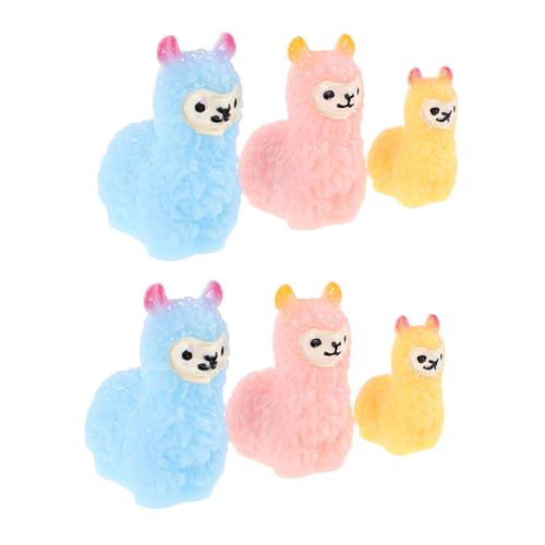 Alipis 6stücke Miniatur-alpaka-statuen Aus Kunstharz Für Garten Und Topfpflanzen-Dekoration Mini-harztiere Als Puppenhaus-Accessoires Und Rasen-Bonsai-Ornamente Alipis 6stücke Miniatur-alpaka-statuen Aus Kunstharz Für Garten Und Topfpflanzen-Dekoration Mini-harztiere Als Puppenhaus-Accessoires Und Rasen-Bonsai-Ornamente von Alipis