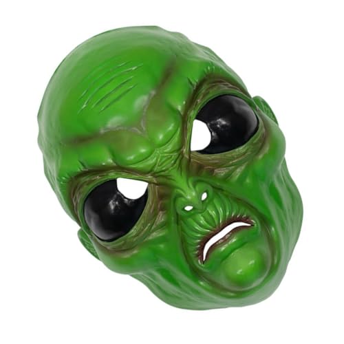 Alipis Alien-Kopfmaske Halloween-Kostüm Gruselige Maske Karneval Cosplay-Maske Kopfbedeckung Für Festival Halloween Verkleidung Kostüm Maskerade Party von Alipis