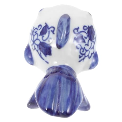 Alipis Exquisite Teekannen-Ornament Aus Jingdezhen Und Weißem Porzellan Schwimmendes Für Aquarien Einzigartige Tierstatue Dekoration Für Aquarien Zuhause Oder Büro von Alipis