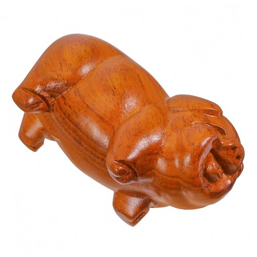 Alipis Blumiger Holz Figur Schwein Ornament aus Massivholz Handgeschnitzt Kleine Dekorative Glücksschwein Skulptur für Zuhause Büro Tischdeko Alipis Blumiger Holz Figur Schwein Ornament aus Massivholz Handgeschnitzt Kleine Dekorative Glücksschwein Skulptur für Zuhause Büro Tischdeko von Alipis