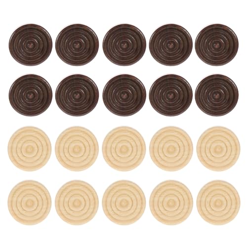 Alipis Damesteine aus Holz, Runde Dame-spielsteine, Universal- Und Schachzubehör, Brettspiele, 48 Stück Alipis Damesteine aus Holz, Runde Dame-spielsteine, Universal- Und Schachzubehör, Brettspiele, 48 Stück von Alipis