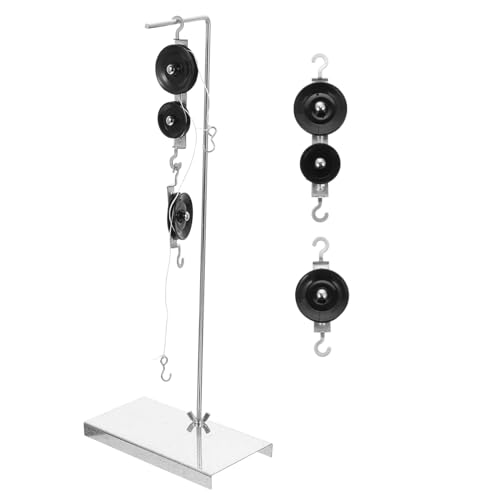 Alipis Flaschenzug Experiment mit Pulleys und Verzinktem Halter Physik lernset für Hebeversuche Inklusive Seile für Mechanische Experimente und Schulunterricht Alipis Flaschenzug Experiment mit Pulleys und Verzinktem Halter Physik lernset für Hebeversuche Inklusive Seile für Mechanische Experimente und Schulunterricht von Alipis