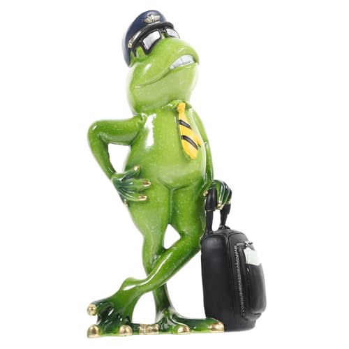 Alipis Froschdekoration Plüsch Ästhetisch Tiere Ausgestopft Dekorationen Für Wohnzimmer Niedliche Sache Puppe Schwamm Frosch-Statue Miniaturen Kostüm Outdoor- Harz von Alipis