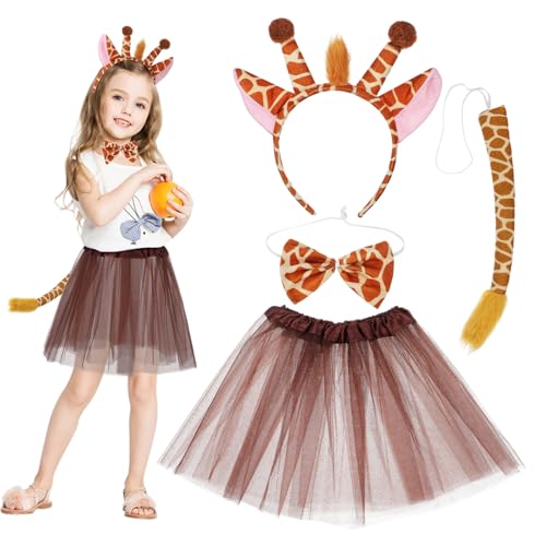 Alipis Giraffen kostüm Set Tüllrock mit Ohren Haarreif und Fliege Polyester Tierkostüm für Halloween Geburtstag Karneval und Fasching Alipis Giraffen kostüm Set Tüllrock mit Ohren Haarreif und Fliege Polyester Tierkostüm für Halloween Geburtstag Karneval und Fasching von Alipis