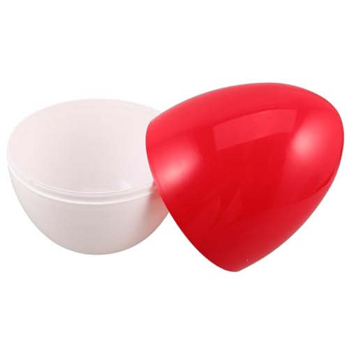 Alipis Großes Transparentes DIY Ei Befüllbar Offene Kunststoffkapsel in Weiß und Rot für Ostern Weihnachten Hochzeit Partydekoration Geschenkverpackung Vielseitig Einsetzbar Alipis Großes Transparentes DIY Ei Befüllbar Offene Kunststoffkapsel in Weiß und Rot für Ostern Weihnachten Hochzeit Partydekoration Geschenkverpackung Vielseitig Einsetzbar von Alipis