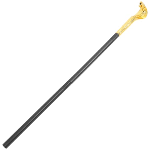 Alipis Halloween Ägyptischer Stab Requisite Stock Antik Spazierstock Spazierstock Schlange König Erwachsene Frauen Männer Cosplay Kostüm Requisite Zubehör Golden von Alipis