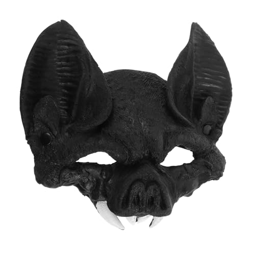 Alipis Horror- Vampirmaske Maskenball Zombie-Vampir- Unheimliche Maskerade Tiermaske gruselige Halloween- für Erwachsene Vampir-Maskerade- Plastik Black von Alipis