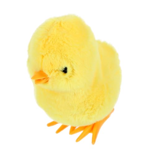 Alipis Hüpfendes Hühnerspielzeug Küken aufziehen Häschen hüpfende Spielzeuge aufziehen chicken toy Aufziehbares Huhn Springende Aufziehspielzeuge springende Tierspielzeuge Plüsch Yellow von Alipis