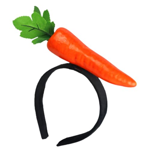 Alipis Karotte Stirnband Cosplay-Stirnband Ostern Kopfschmuck karneval haarschmuck fasching haarschmuck caps Haarklammer Kostüm Karotten-Haarreifen Cosplay-Kopfbedeckung Pflanze Haarnadel von Alipis