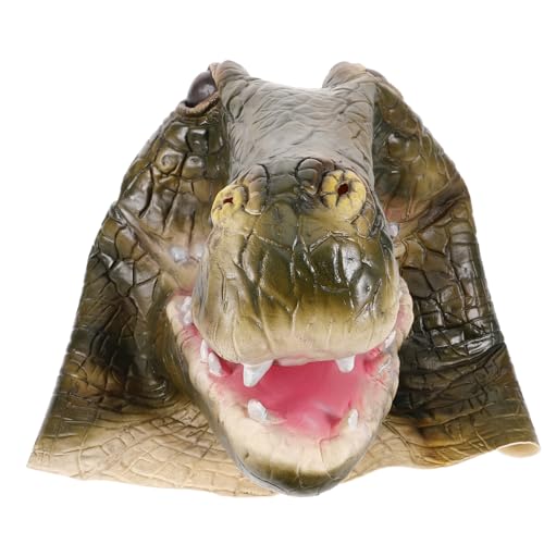 Alipis Krokodilmaske Abschlussball Maske Dinosauriermaske Halloween-Masken tierische Vollmaske Skelettmaske halloween maske realistische maske Maskenball Cosplay-Hut süße Maske Emulsion von Alipis